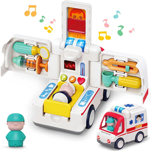 اسباب بازی ماشین آمبولانس موزیکال هولی تویز Hola Toys مدل E8997 _اسباب بازی نوزادی